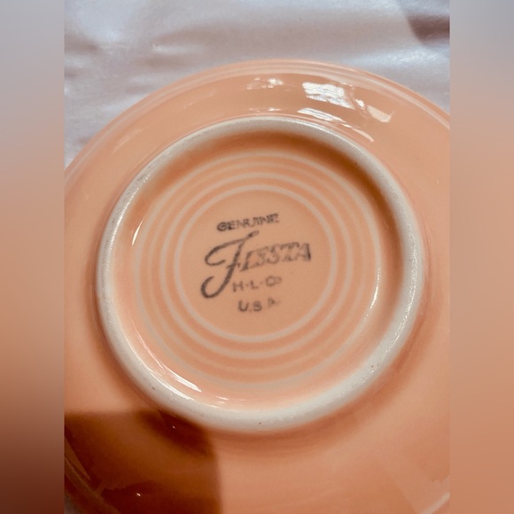 Fiesta Ware Mug & Saucer in Retired “Apricot” Color. Made between 1986-98. EUC - Picture 7 of 15